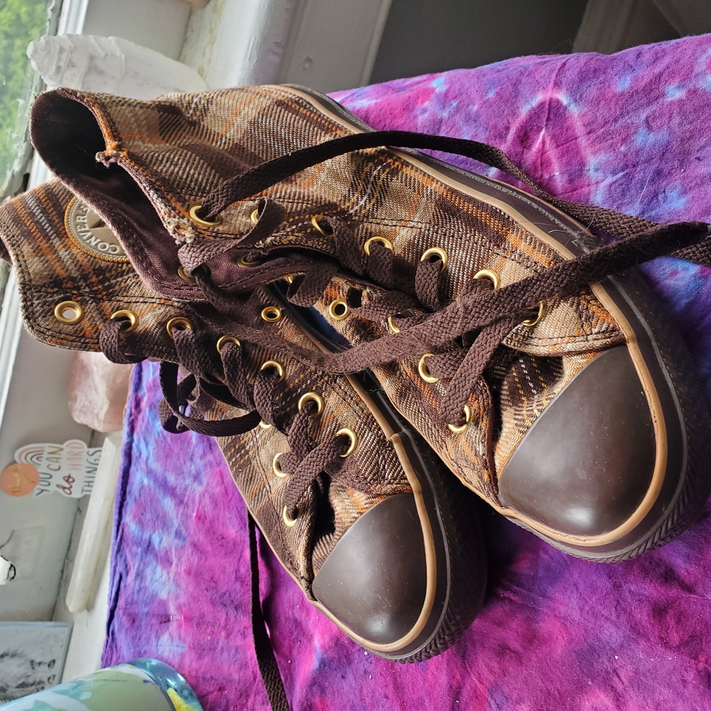 Converse Brown High-Top Sneakers